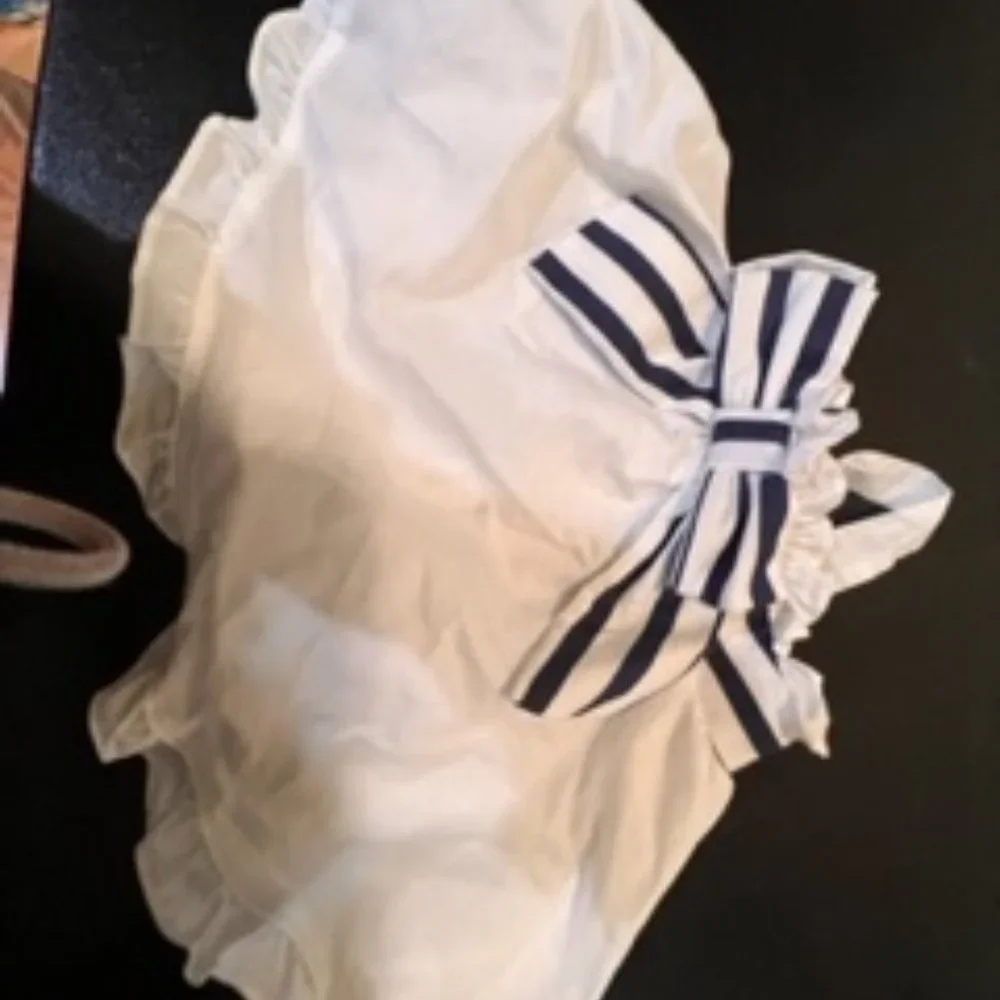 Savannah 2 pieces shorts and halter top 12 months blue and white NWT